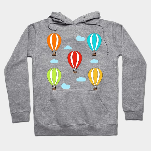 Animals in Hot Air Balloons Hoodie by ACircusofLight